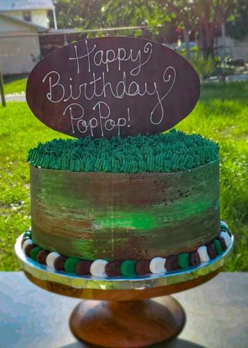 Camo Themed Birthday Cake